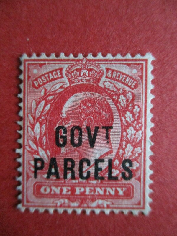 SGo74 Great Britain Edward VII 1902 1d Red Govt Parcels Official MM