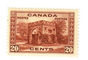 Canada Sc 243 1938 20 c Ft Garry Gate stamp NH