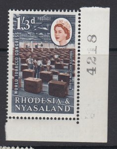 RHODESIA & NYASALAND, Scott 186, MNH