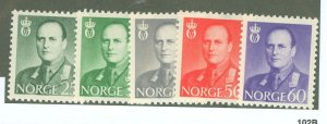 Norway #408-412 Unused Single (Complete Set)