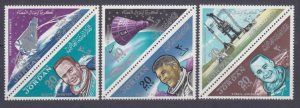 1964 Jordan 428-429,431,433-434,436 Space exploration, Astronauts 9,00 €