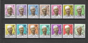 SIERRA LEONE 1972/8 SG 576/89 USED Cat £13