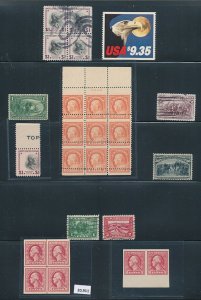 UNITED STATES – PREMIUM SELECTION OF SINGLES (MOST WITH CERTS!) – 424323