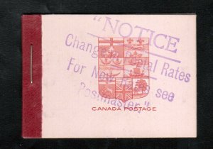 Canada Booklet #5e Very Fine Never Hinged Complete English