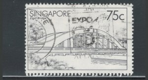 Singapore 1985 Elgin Bridge 75c Scott # 451 Used