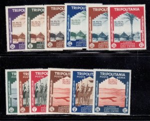 Tripolitania Scott #'s 73-78 , C43-C48 VF never hinged mint cv $ 120 ! see pic !