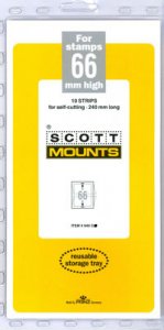 Scott Mounts Clear 66mm STRIP 240mm, (Pgk. 10)(00940C)