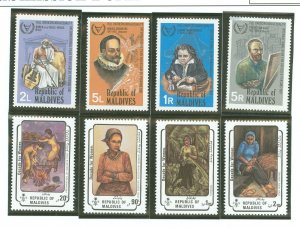 Maldive Islands #929-937 Mint (NH) Single (Complete Set) (Art)