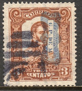 MEXICO 519Var 3c INVERTED CORBATA REVOLUTIONARY OVPT USED (24)