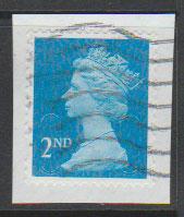 GB QE II Machin SG U2957 - 2nd brt blue -  M15L - Source  none