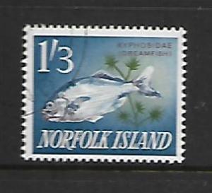 NORFOLK ISLAND, 57, USED, KYPHOSIDAE (DREAMFISH)