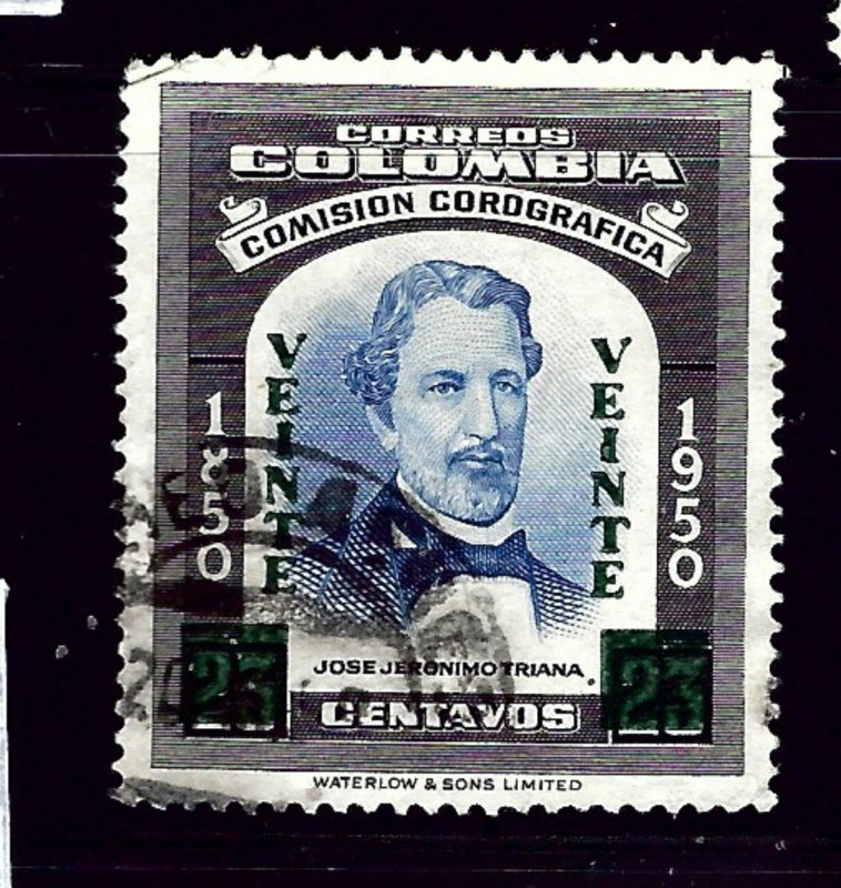 Colombia 619 Used 1953 issue