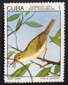 Cuba Sc# 1982 INDIGENOUS BIRDS 1c  1975 used cto