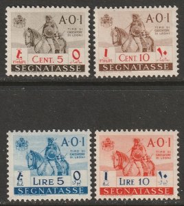 Italian East Africa 1942 Sa 14,15,23,24 postage due non issued MH