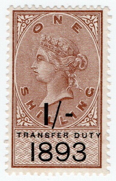 (I.B) QV Revenue : Transfer Duty 1/- (1893)