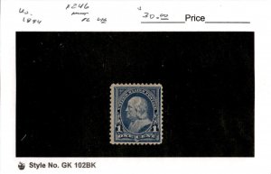 United States Postage Stamp, #246 Mint LH, 1894 Franklin (AE)