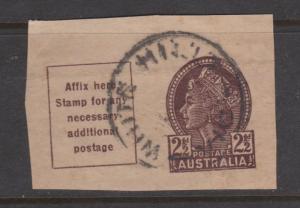 Australia 1953  Newspaper Wrapper Cut Corner Used