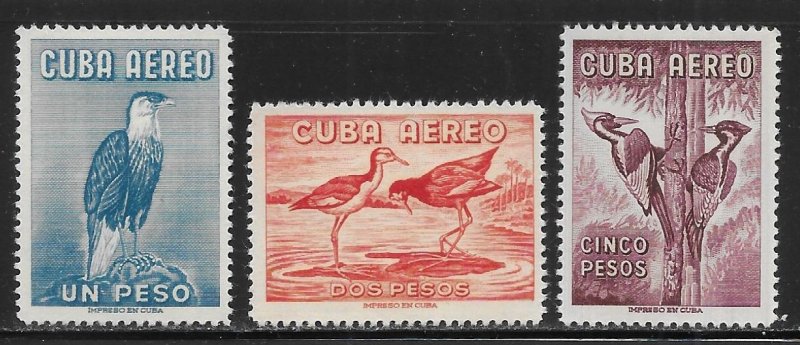 Cuba C235-C237 1962 Birds set MNH Scott c.v. $49