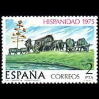 SPAIN 1975 - Scott# 1918 Pioneer Wagon 1p NH