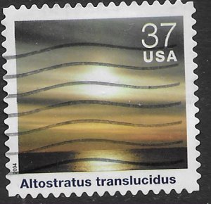 US #3878g  Used. Cloudscapes.  Altostratus Translucidus