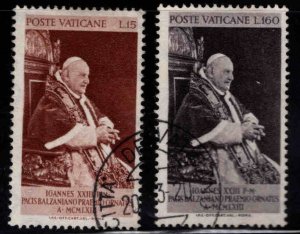 Vatican Scott 360-361 Used Pope John XXIII set