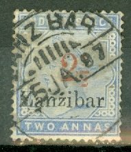 IZ: Zanzibar 30 used CV $47.50