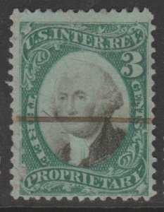 U.S.  Scott #RB3b Revenue Stamp - Used Single