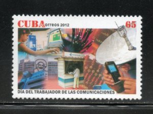 Cuba Sc# 5275  COMMUNICATIONS WORKERS' DAY  2012  MNH mint