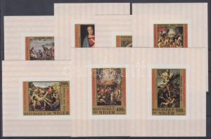 Niger stamp Raffaellos paintings 7 values in block form MNH 1983 WS130359