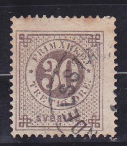 Sweden  Scott#  35  Used