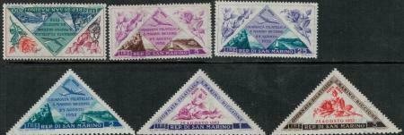 San Marino 1952 SC C82-C87 MNH Set