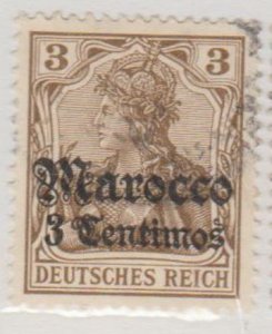 Germany - Offices in Morocco Scott #33 Stamp - Used Single