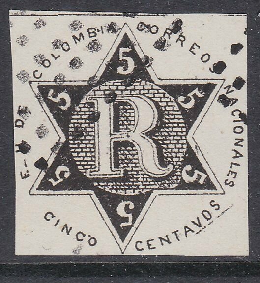 COLOMBIA  An old forgery of a classic stamp.................................D373