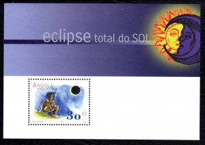 Angola 2001 Total Solar Eclipse Mint MNH Miniature Sheet SC 1193 CV $6.50