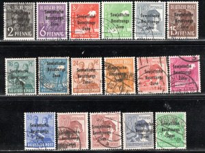 DDR under russian occ. Scott # 10N1 - 10N16, used, cpl set