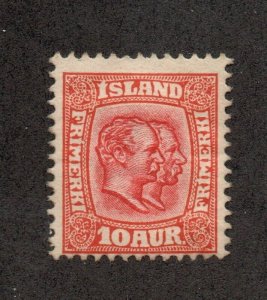 Iceland - Sc# 76 MH (rem) / wmk Crown        -         Lot 0324069