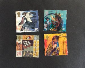 1999 GB. Millenium Project (4th) Settlers' Tale. Set of 4 used stamps