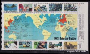BOBPLATES #2559, 2697, 2765, 2838, 2981 World at War Sheet Set VF MNH SCV=$54.5