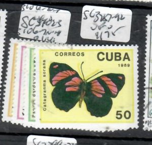 CUBA  BUTTERFLY  SET SC 3102-3103, C106-107  MNH     P0216H