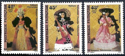 Scott #486-8 Tahitian Dolls MNH