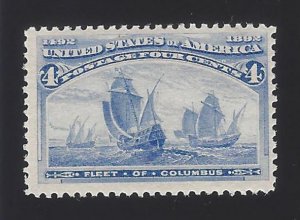 US #233 1893 Ultramarine Perf 12 MNH F-VF SCV $180