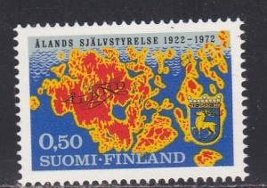 Finland # 516, Map & Arms of Aland, Mint NH, 1/2 Cat.