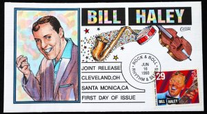 U.S. Used #2725 29c Bill Haley 1993 Collins First Day Cover (FDC)