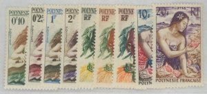 French Polynesia #182-190 Unused Single (Complete Set)