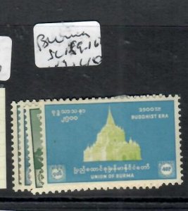 BURMA  SET SC 159-162  MOG   P0820H