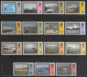 Falkland Islands Dependencies Scott #'s 1L38 - 1L52 MNH