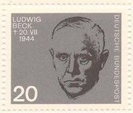 Germany 884 Nazi Resistance Portraits MNH 1964 Ludwig Beck