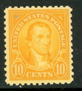 USA 1923 Monroe 10¢ Yellow Perf 11 Scott 562 MNH W277