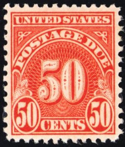 J86, Mint NH XF NH 50¢ Postage Due * Stuart Katz