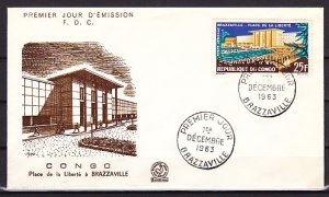 Congo Rep., Scott cat. C15. Liberty Place Building issue. First Day Cover. ^